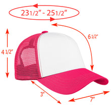 Load image into Gallery viewer, 5 Panel Trucker Hat - Hot Pink