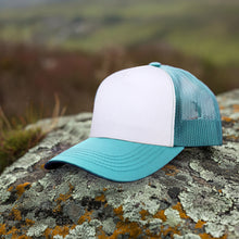 Load image into Gallery viewer, 5 Panel Trucker Hat - Turquoise