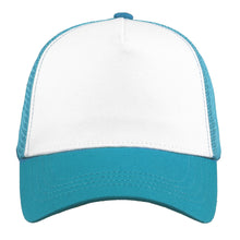 Load image into Gallery viewer, 5 Panel Trucker Hat - Turquoise