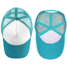 Load image into Gallery viewer, 5 Panel Trucker Hat - Turquoise