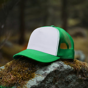 5 Panel Trucker Hat - Kelly Green