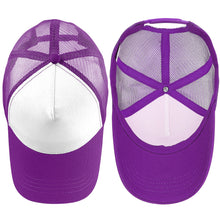 Load image into Gallery viewer, 5 Panel Trucker Hat - Purple