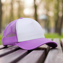 Load image into Gallery viewer, 5 Panel Trucker Hat - Lavender