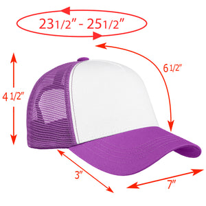 5 Panel Trucker Hat - Lavender