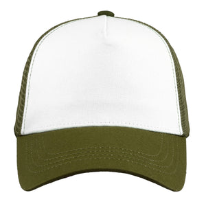 5 Panel Trucker Hat - Army Green