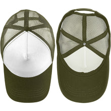 Load image into Gallery viewer, 5 Panel Trucker Hat - Army Green