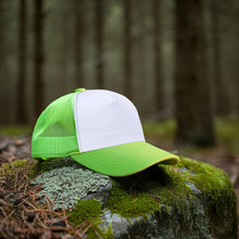 Load image into Gallery viewer, 5 Panel Trucker Hat - Neon Green