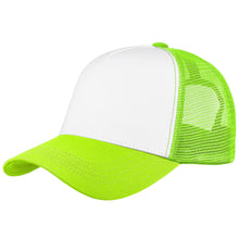 Load image into Gallery viewer, 5 Panel Trucker Hat - Neon Green