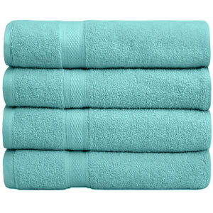 Falari 4-Pack Bath Towel 27x54 - Teal