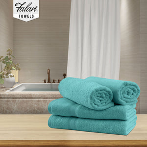 Falari 4-Pack Bath Towel 27x54 - Teal