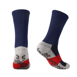 Falari Athletic Socks Sport Running Calf Socks - Navy