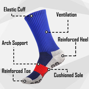 Falari Athletic Socks Sport Running Calf Socks - Royal