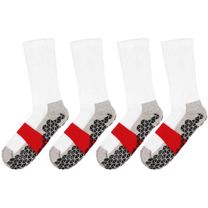 Falari Athletic Socks Sport Running Calf Socks - White