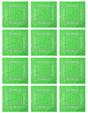 Load image into Gallery viewer, 12-Pack Bandana Headband - Light Green