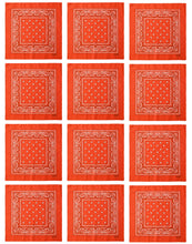 Load image into Gallery viewer, 12-Pack Bandana Headband - Orange