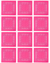 Load image into Gallery viewer, 12-Pack Bandana Headband - Hot Pink