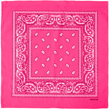 Load image into Gallery viewer, 12-Pack Bandana Headband - Hot Pink