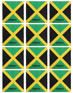 12-Pack Bandana Headband - Jamaica