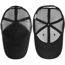 Load image into Gallery viewer, 6 Panel Trucker Hat - Black