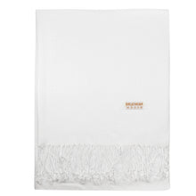 Load image into Gallery viewer, Women&#39;s Soft Solid Color Pashmina Shawl Wrap Scarf - White