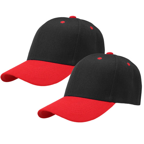 2-Pack Baseball Dad Cap Adjustable Size Perfect for Running Workouts and Outdoor Activities