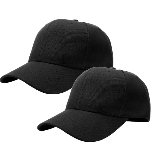 2-Pack Baseball Dad Cap Adjustable Size Perfect for Running Workouts and Outdoor Activities