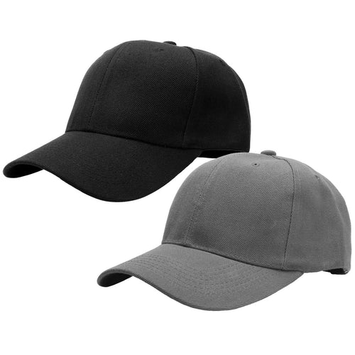 2-Pack Baseball Dad Cap Adjustable Size Perfect for Running Workouts and Outdoor Activities