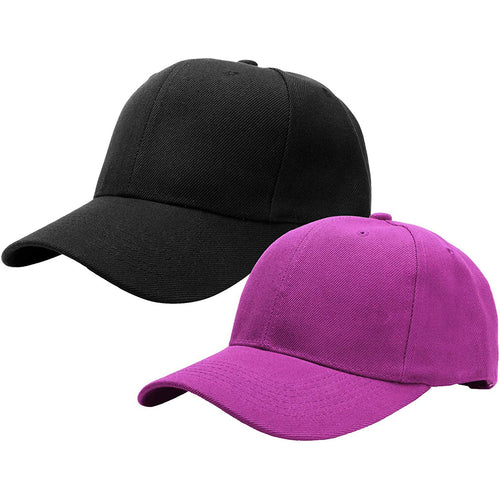 2-Pack Baseball Dad Cap Adjustable Size Perfect for Running Workouts and Outdoor Activities