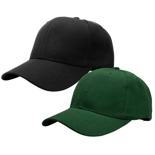 2-Pack Baseball Dad Cap Adjustable Size Perfect for Running Workouts and Outdoor Activities