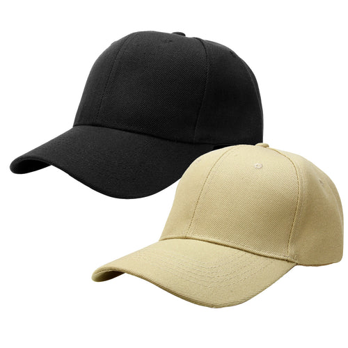 2-Pack Baseball Dad Cap Adjustable Size Perfect for Running Workouts and Outdoor Activities