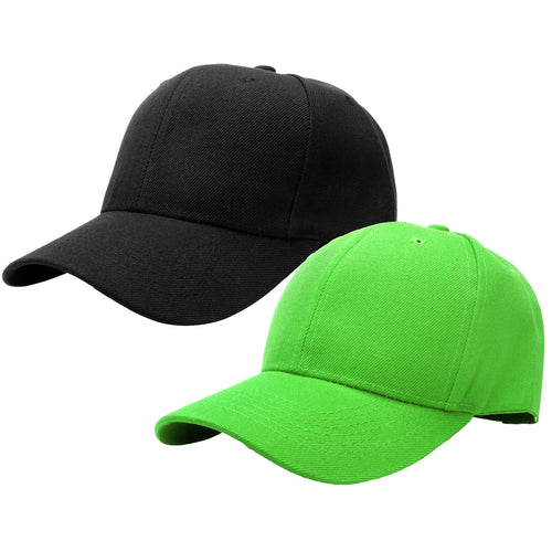 2-Pack Baseball Dad Cap Adjustable Size Perfect for Running Workouts and Outdoor Activities