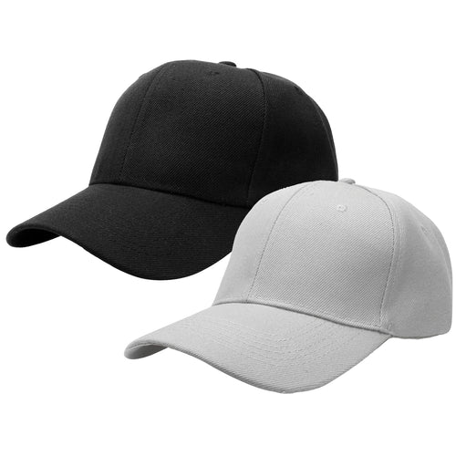 2-Pack Baseball Dad Cap Adjustable Size Perfect for Running Workouts and Outdoor Activities