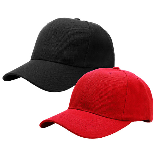 2-Pack Baseball Dad Cap Adjustable Size Perfect for Running Workouts and Outdoor Activities