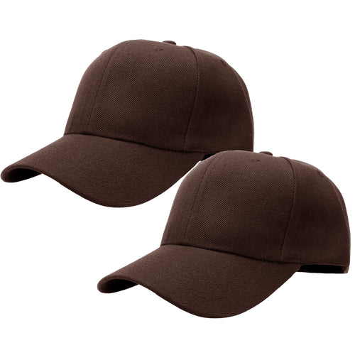 2-Pack Baseball Dad Cap Adjustable Size Perfect for Running Workouts and Outdoor Activities