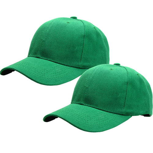 2-Pack Baseball Dad Cap Adjustable Size Perfect for Running Workouts and Outdoor Activities