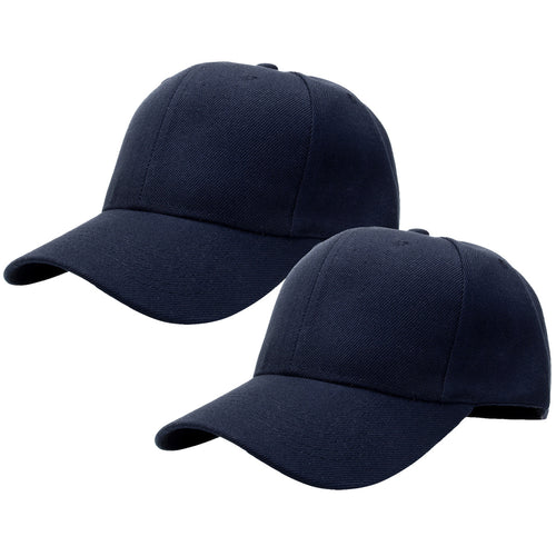 2-Pack Baseball Dad Cap Adjustable Size Perfect for Running Workouts and Outdoor Activities