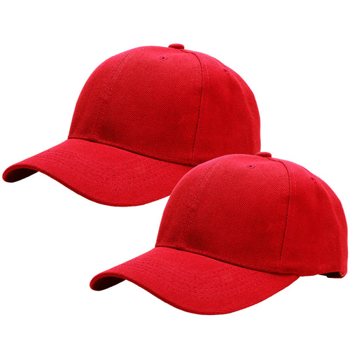 2-Pack Baseball Dad Cap Adjustable Size Perfect for Running Workouts and Outdoor Activities