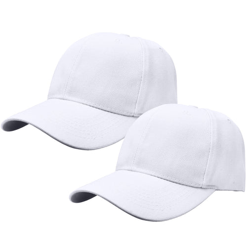 2-Pack Baseball Dad Cap Adjustable Size Perfect for Running Workouts and Outdoor Activities