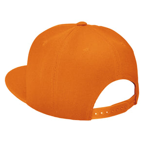 Hip Hop Style Snapback Hat Flat Bill Adjustable Size - Gold
