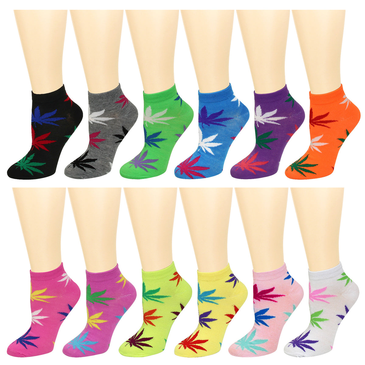  Falari 12 Pairs Women Ankle Socks Colorful ComfortSoft  Lightweight Sports Athletic Socks (12 Assorted Musical Note) : Falari:  Clothing, Shoes & Jewelry