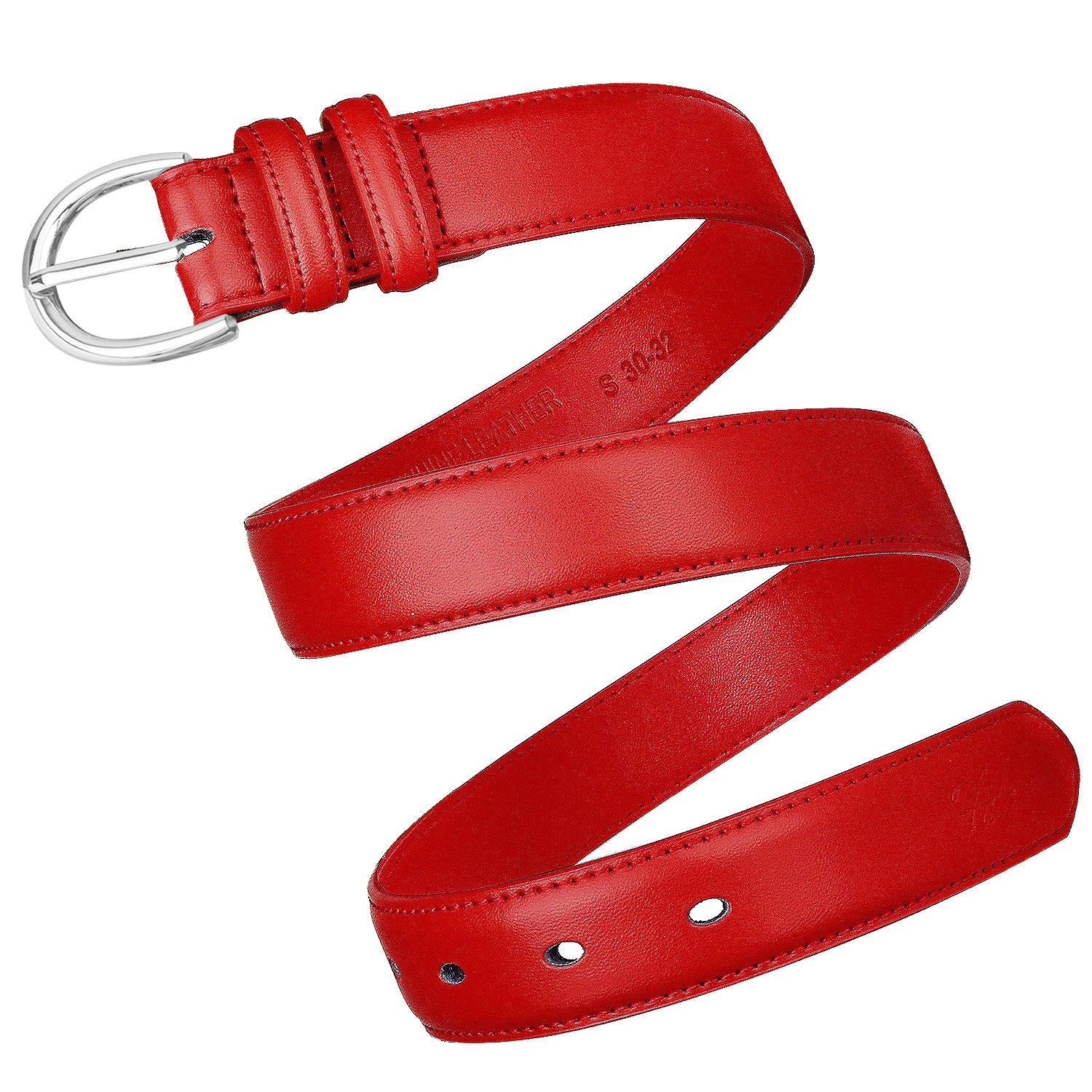 Falari Women Genuine Leather Belt Fashion Dress Belt with Single Prong Buckle 6028-31 Colors