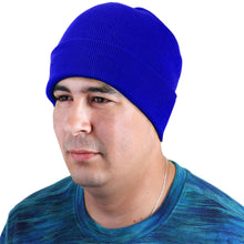 Load image into Gallery viewer, Knitted Beanie Hat - Royal Blue